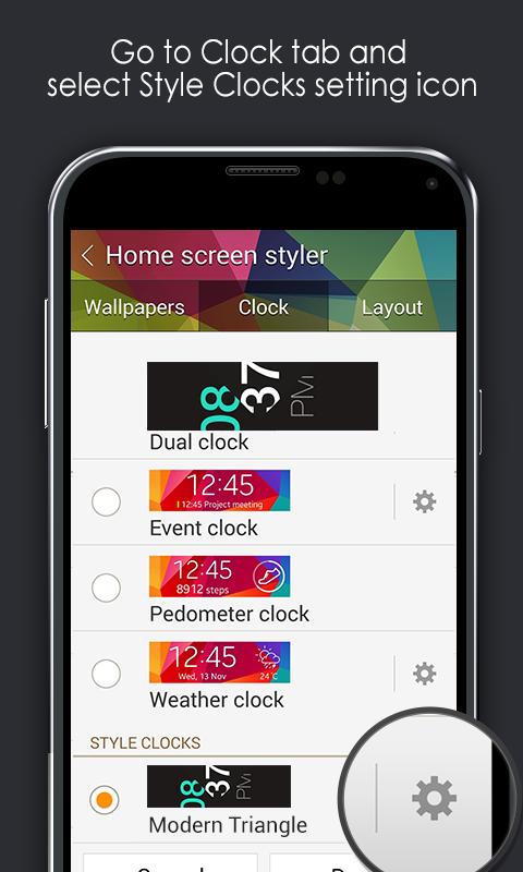 Modern Triangle Clock