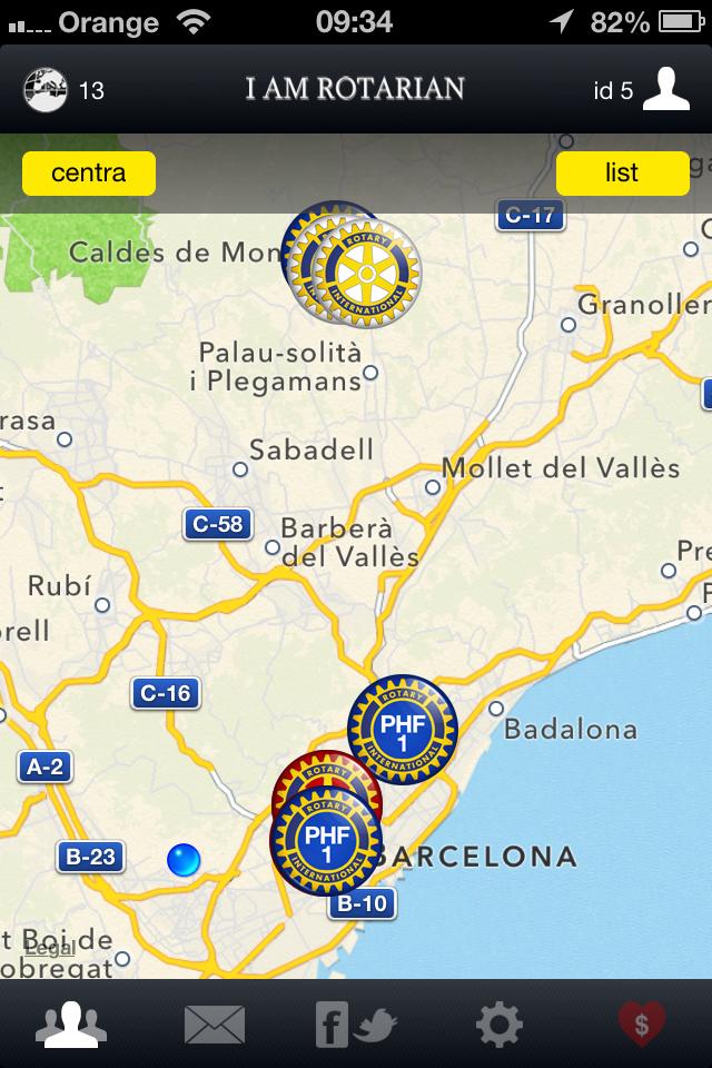IAmRotarian, Rotary locator