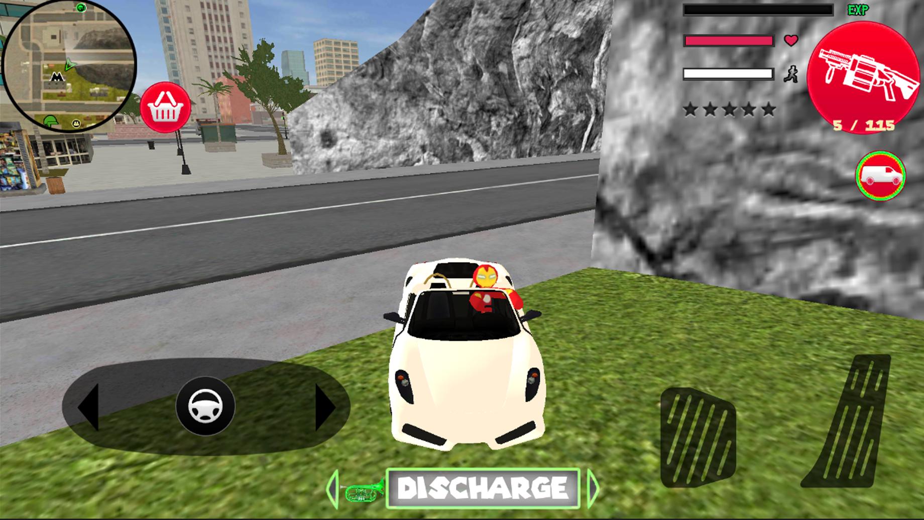 Iron Stickman Rope Hero Fighting Gangstar Crime