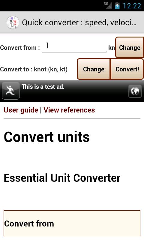 Essential unit converter