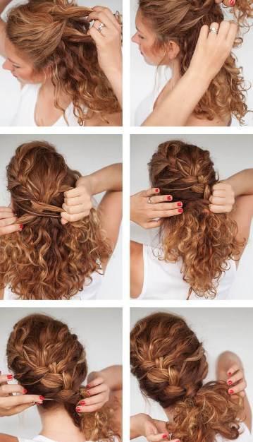 Woman Curly Hair-styling Models