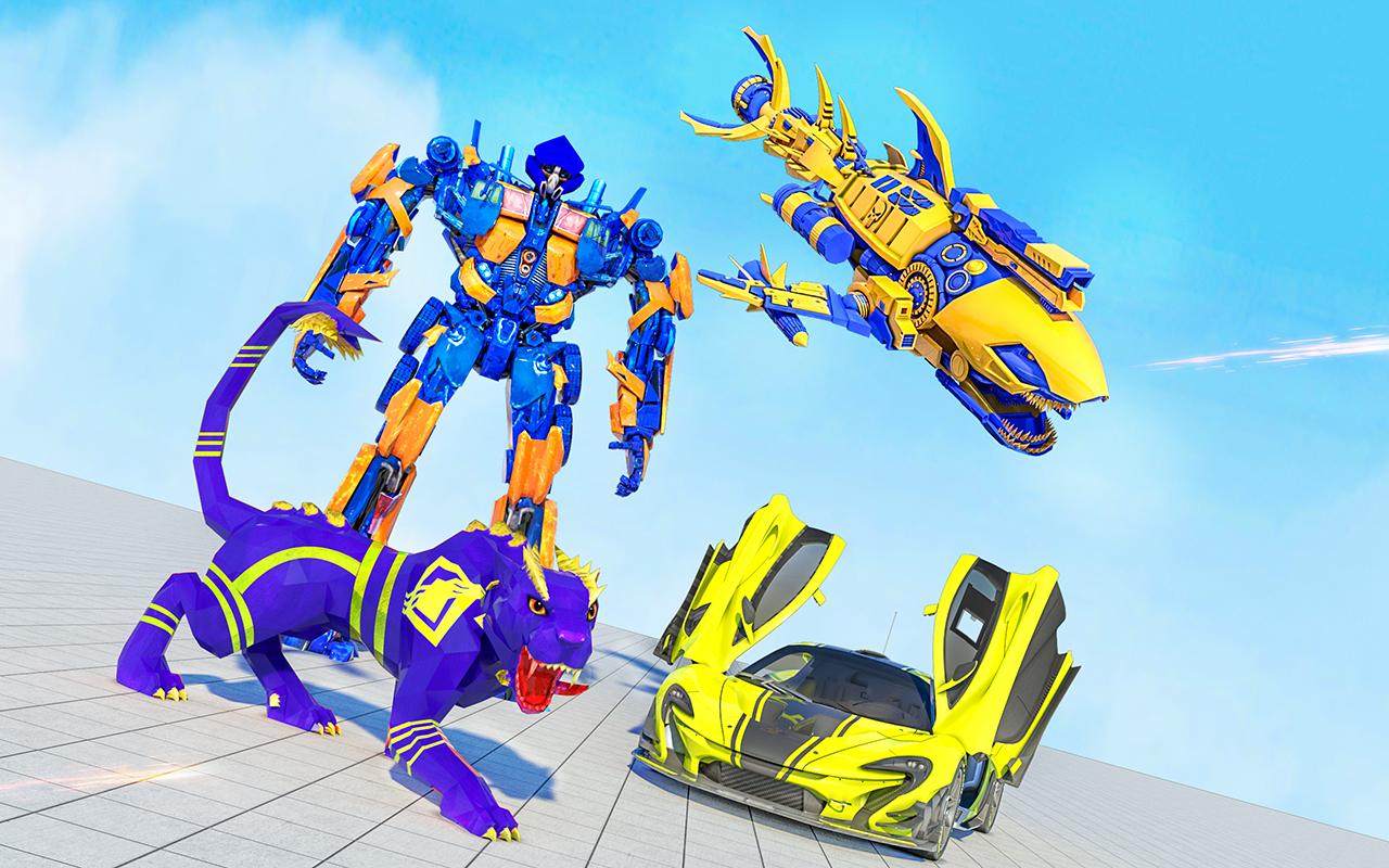 Panther Robot Transform Car