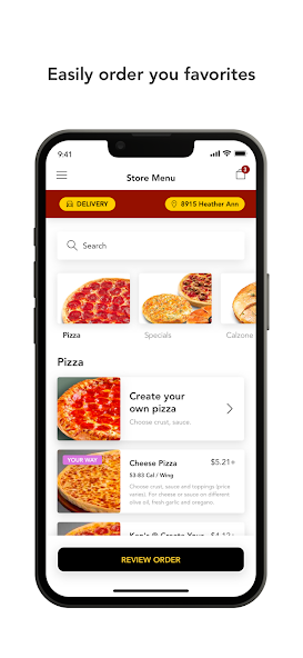 Mazzio's Pizza Mobile Ordering