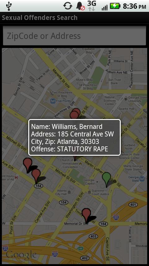 Sexual Offenders Search (GA)