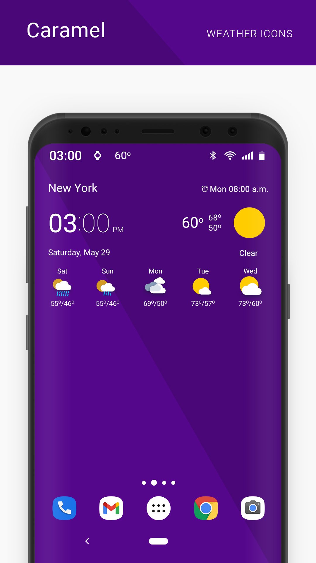 Caramel weather icons