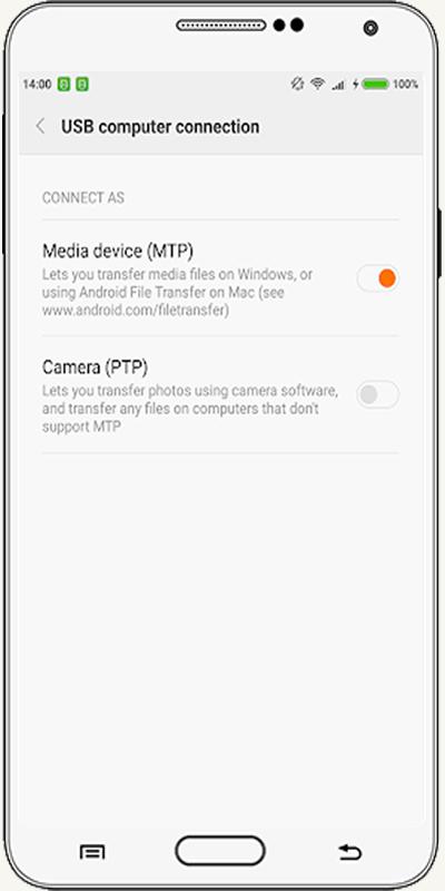 usb otg settings driver connect phone for android