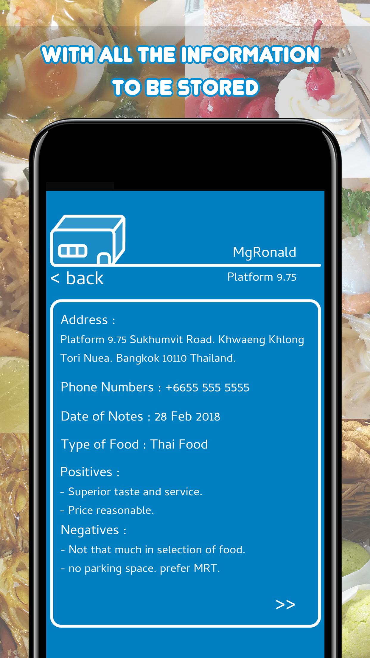 Restaurant Journal Dining-out