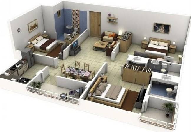 300+ Denah Rumah Minimalis