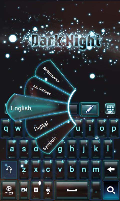 Night Sparks Keyboard Theme