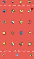 Red dodol launcher theme