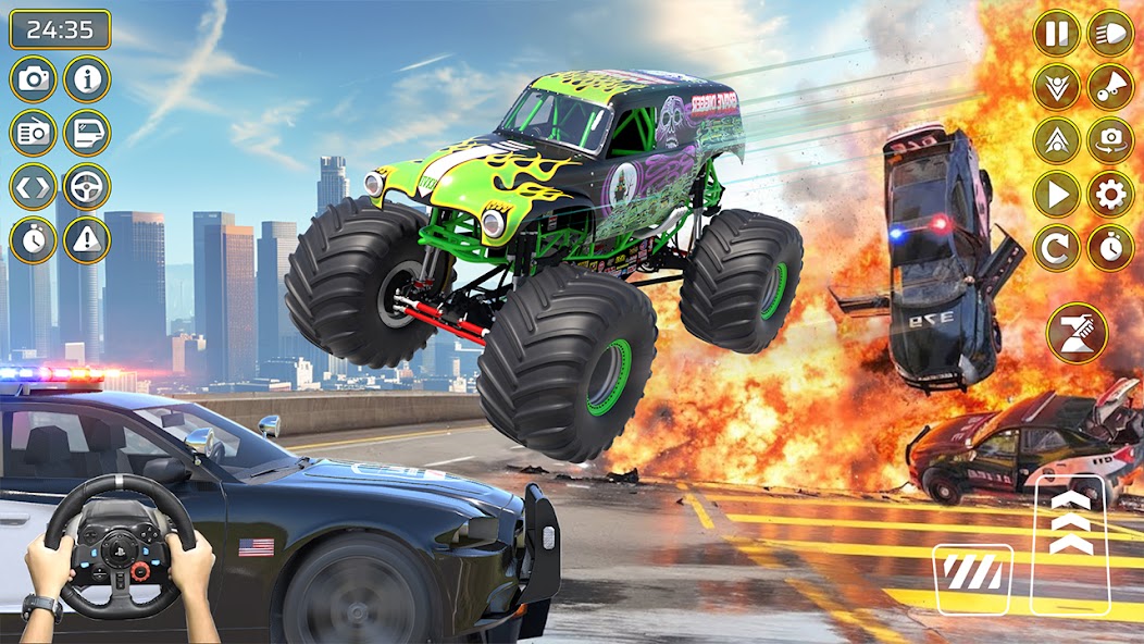 Monster Truck Racing Car Games