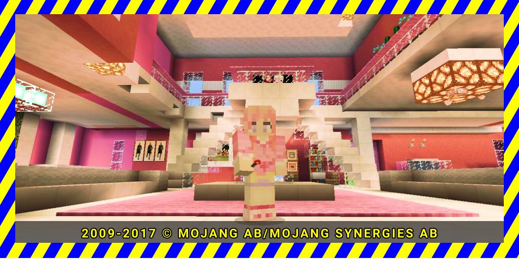 Super Pink house map for MCPE