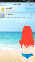 Summer Beach Theme for GO SMS