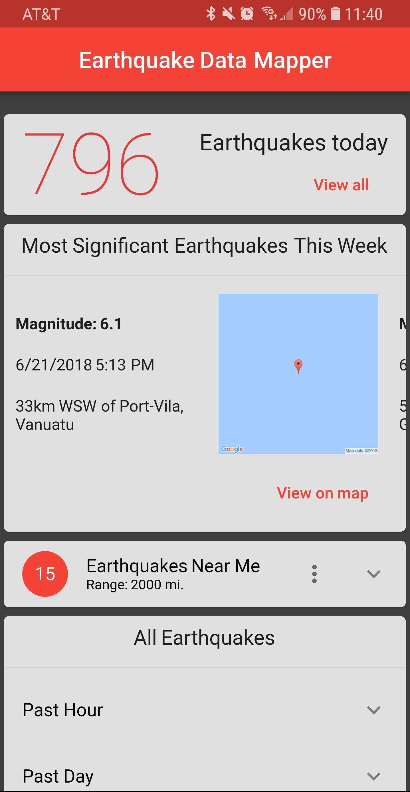 Earthquake Data Mapper