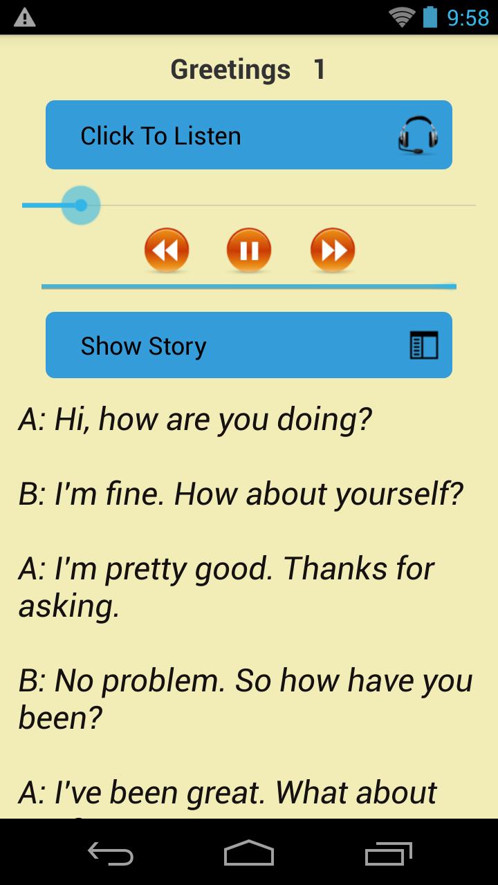 Daily English Conversation