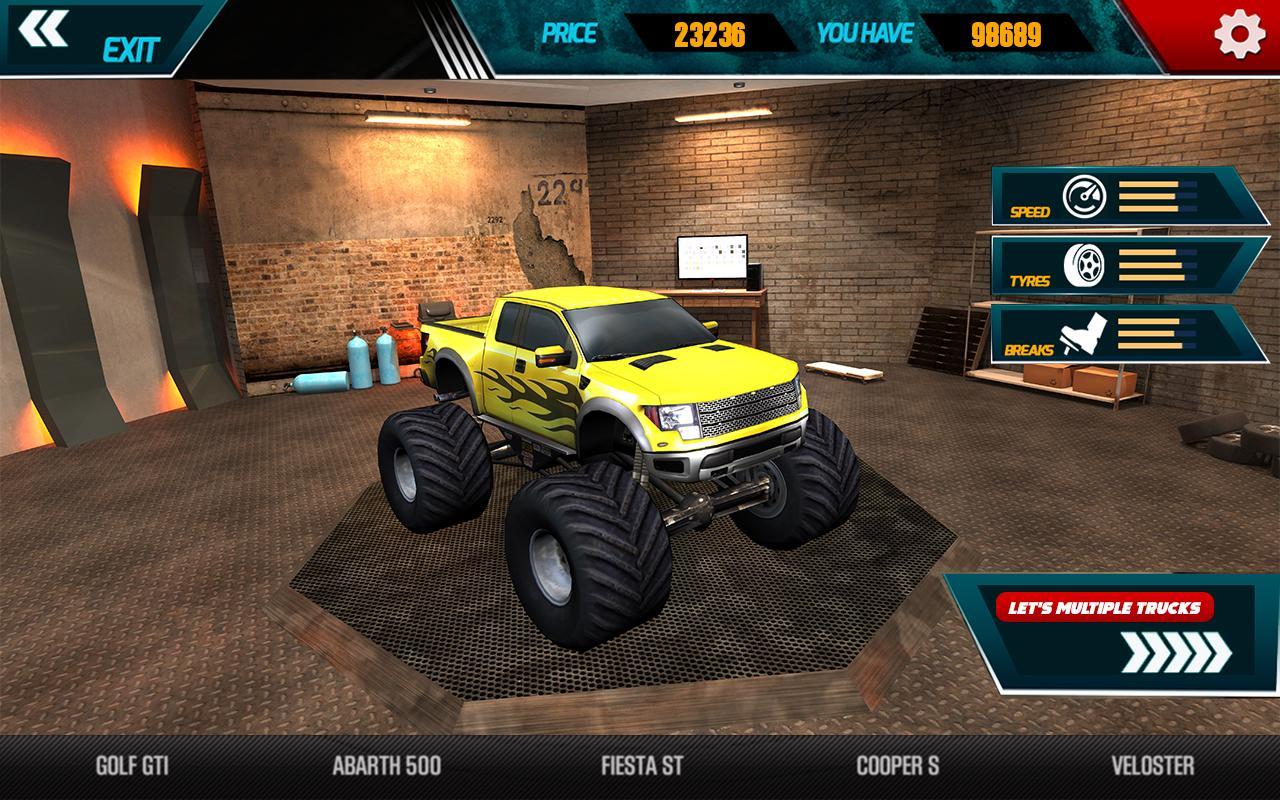 Mega Ramp Monster 3d Car Games