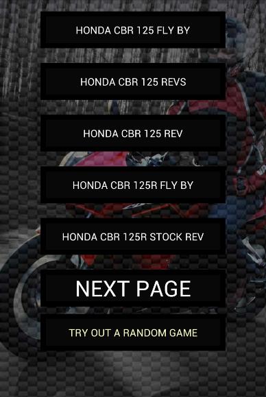 Engine sounds of CBR 125