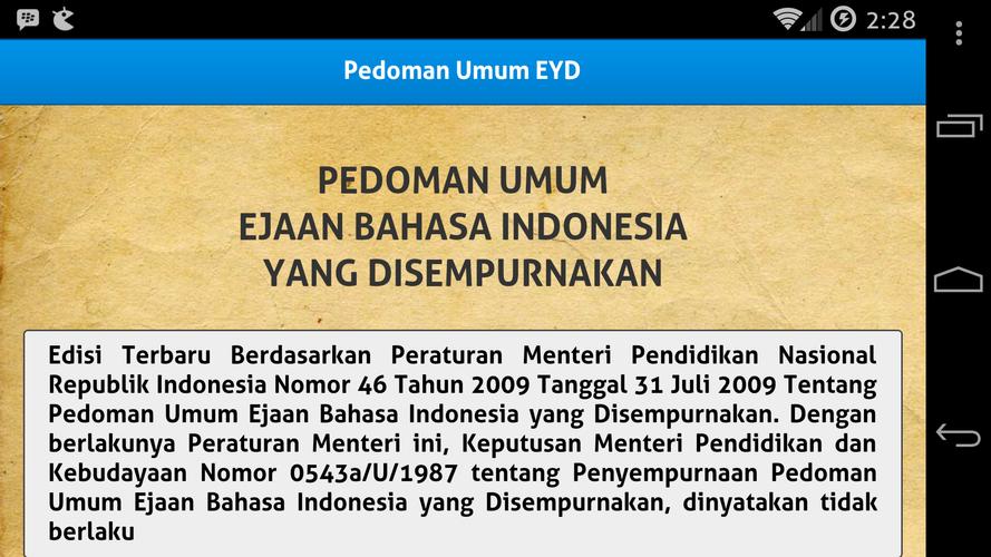 EYD dan Tata Bahasa Indonesia