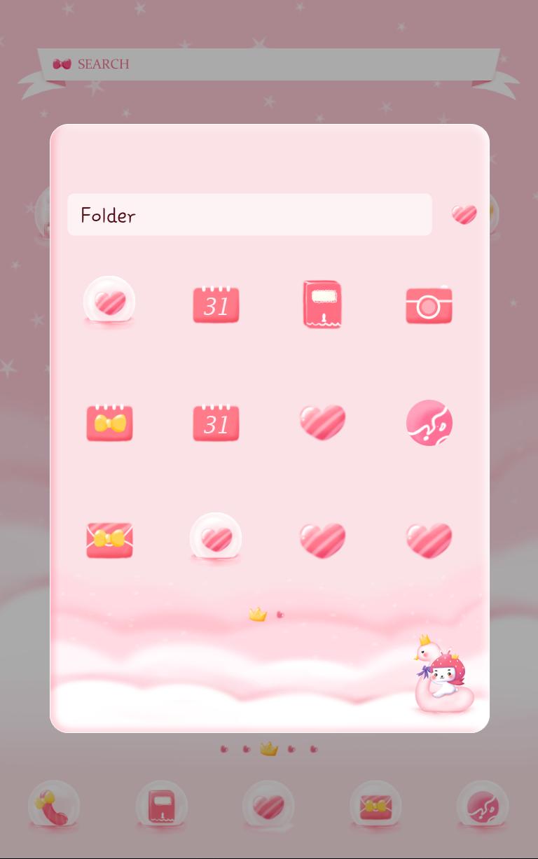 Togoon(pink swan)Dodol Theme