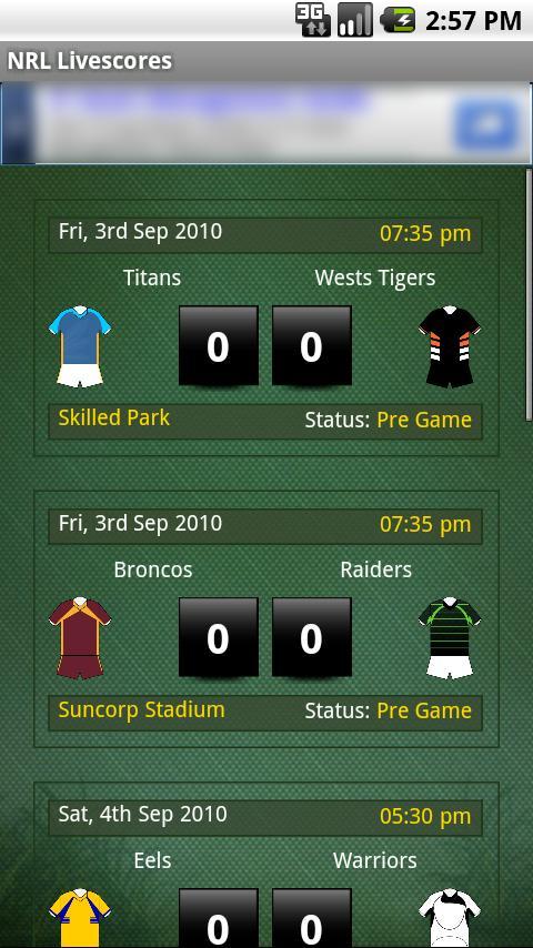 NRL Livescores