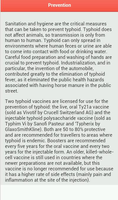 Typhoid Fever Disease