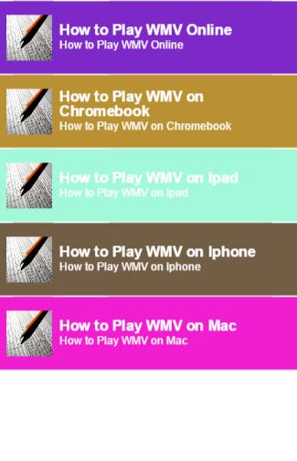 how to play wmv
