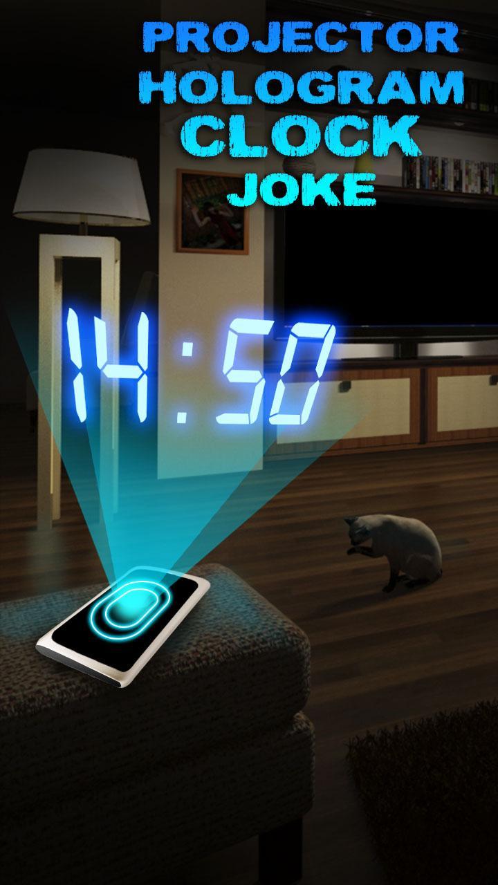Projector Hologram Clock Joke