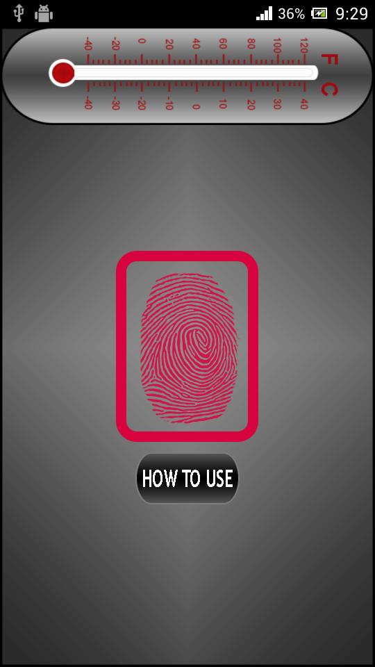 Body Temperature Finger Prank