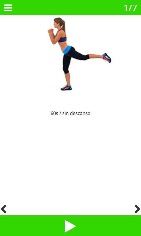 Entrenamiento Gluteos en 5 min