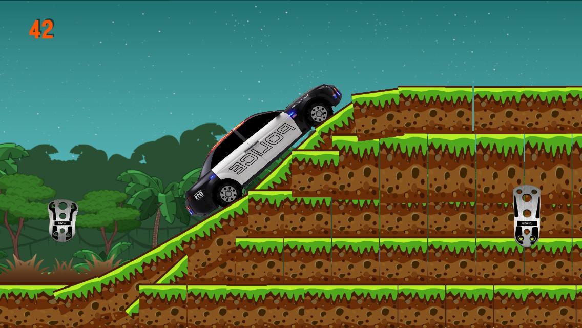 Police Car hill climb Racing