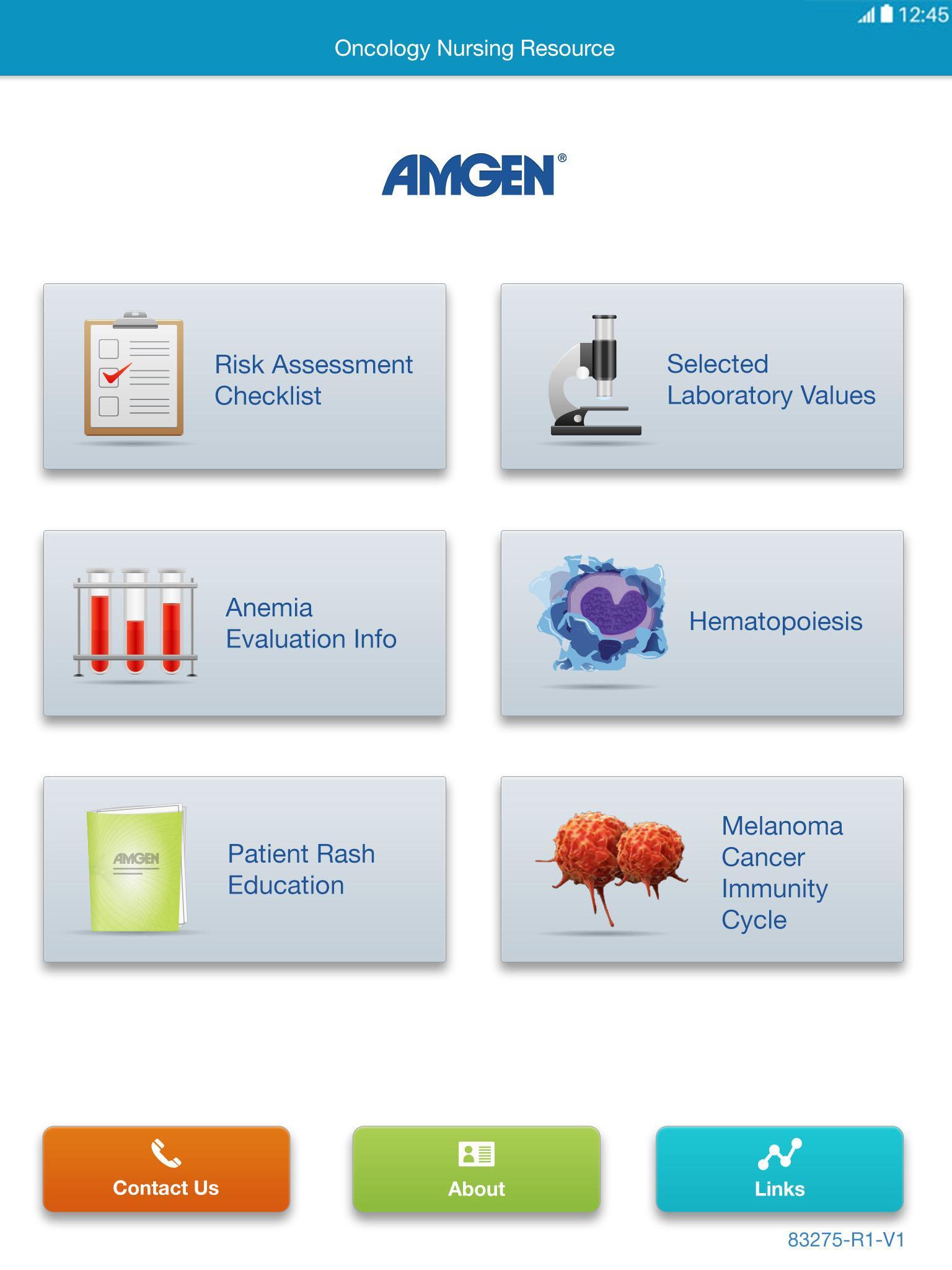 Amgen Oncology Nursing Tool