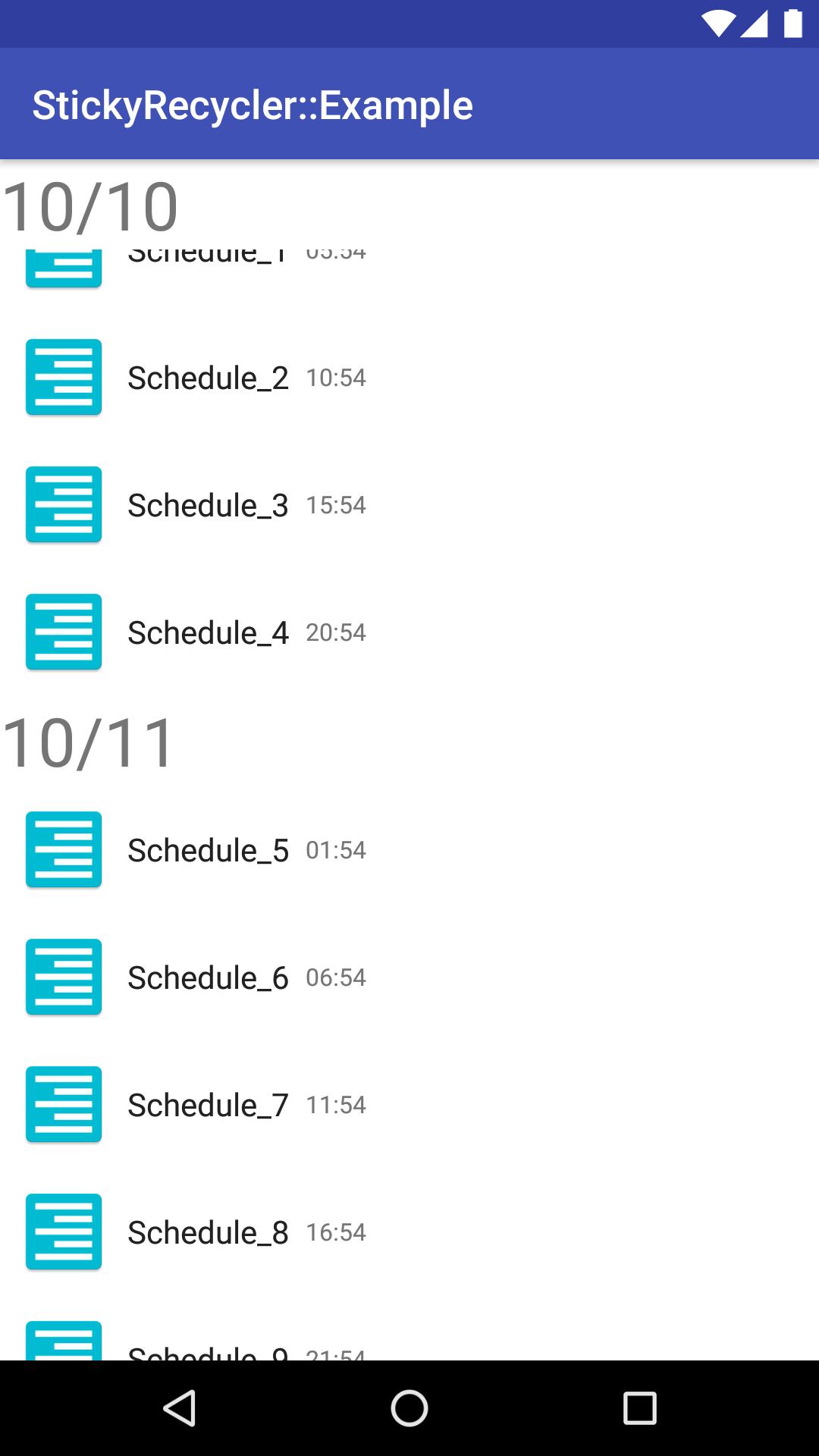StickyRecycler::Example