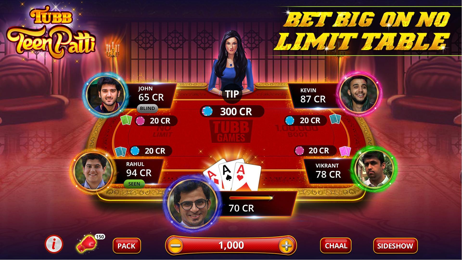Tubb Teen Patti - Indian Poker