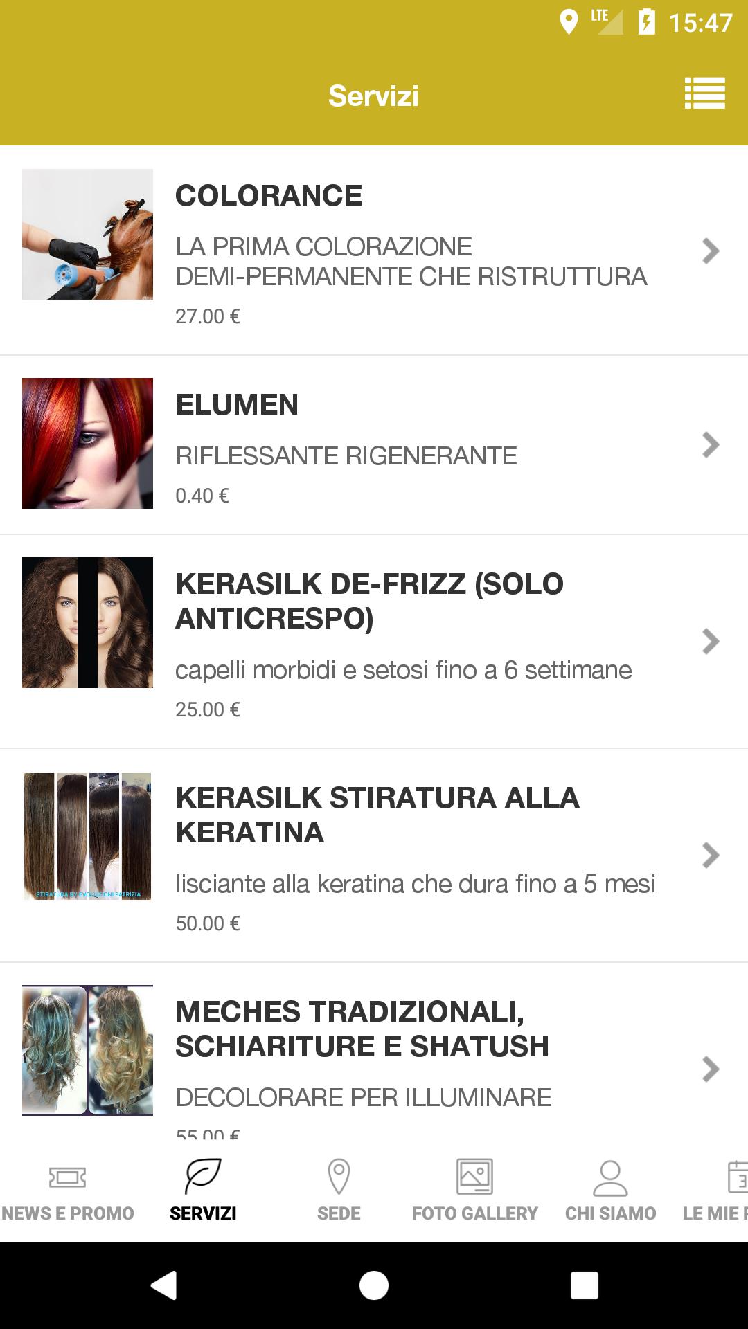 EVOLUZIONI PATRIZIA PARRUCCHIERA