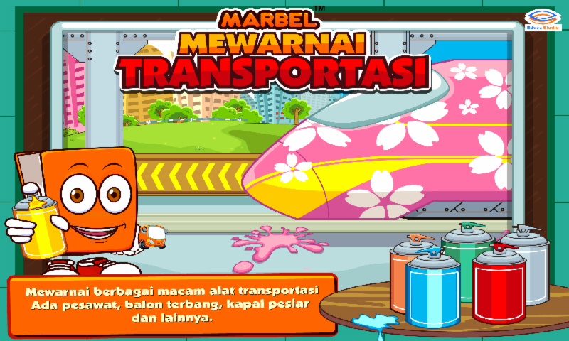 Marbel Mewarnai : Transportasi