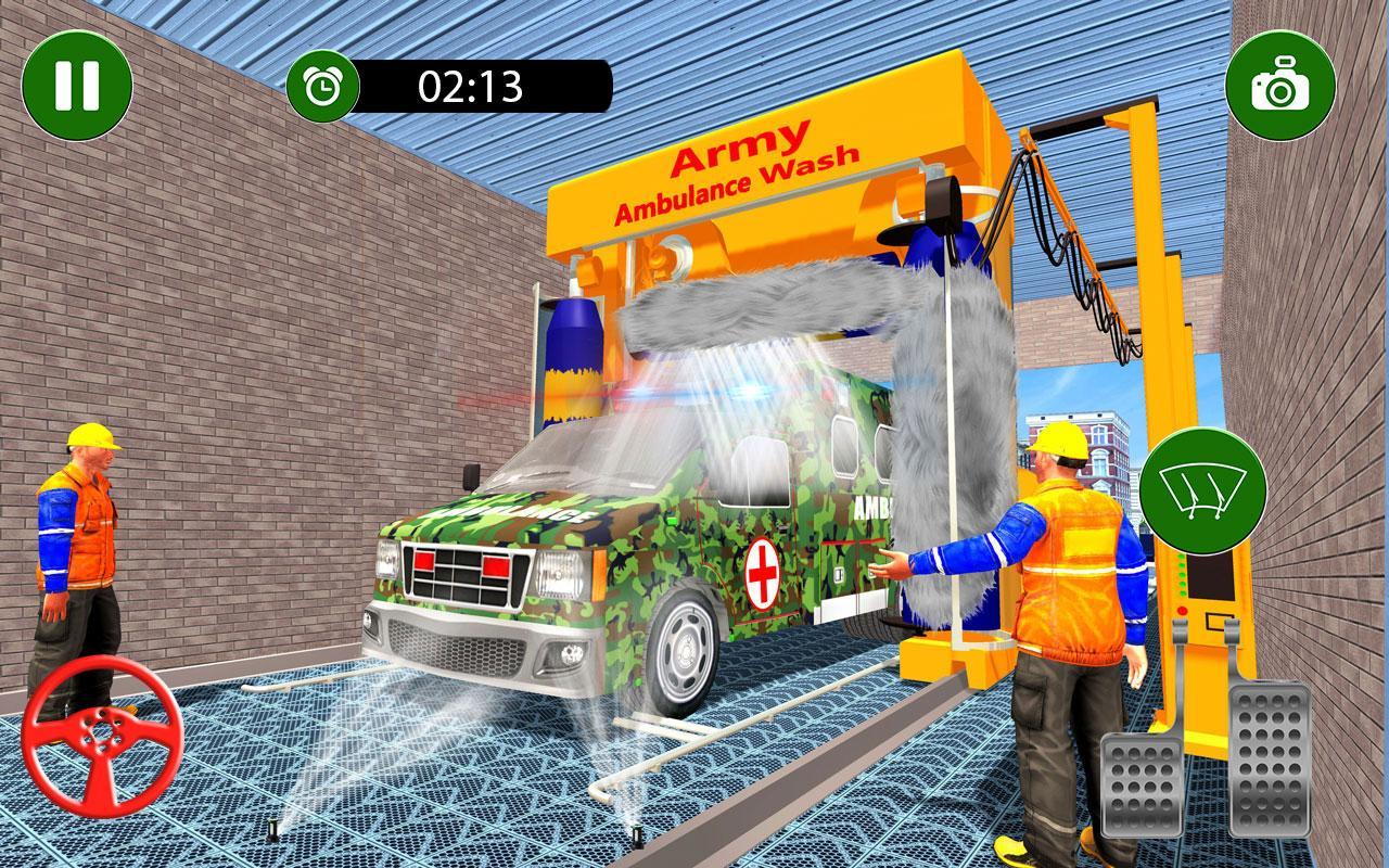 Real Army Ambulance Car Wash