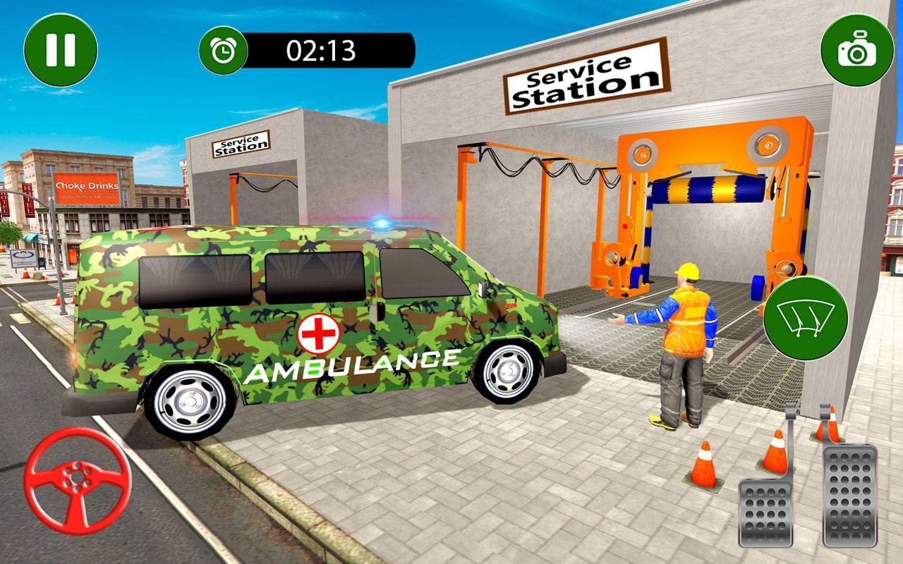 Real Army Ambulance Car Wash