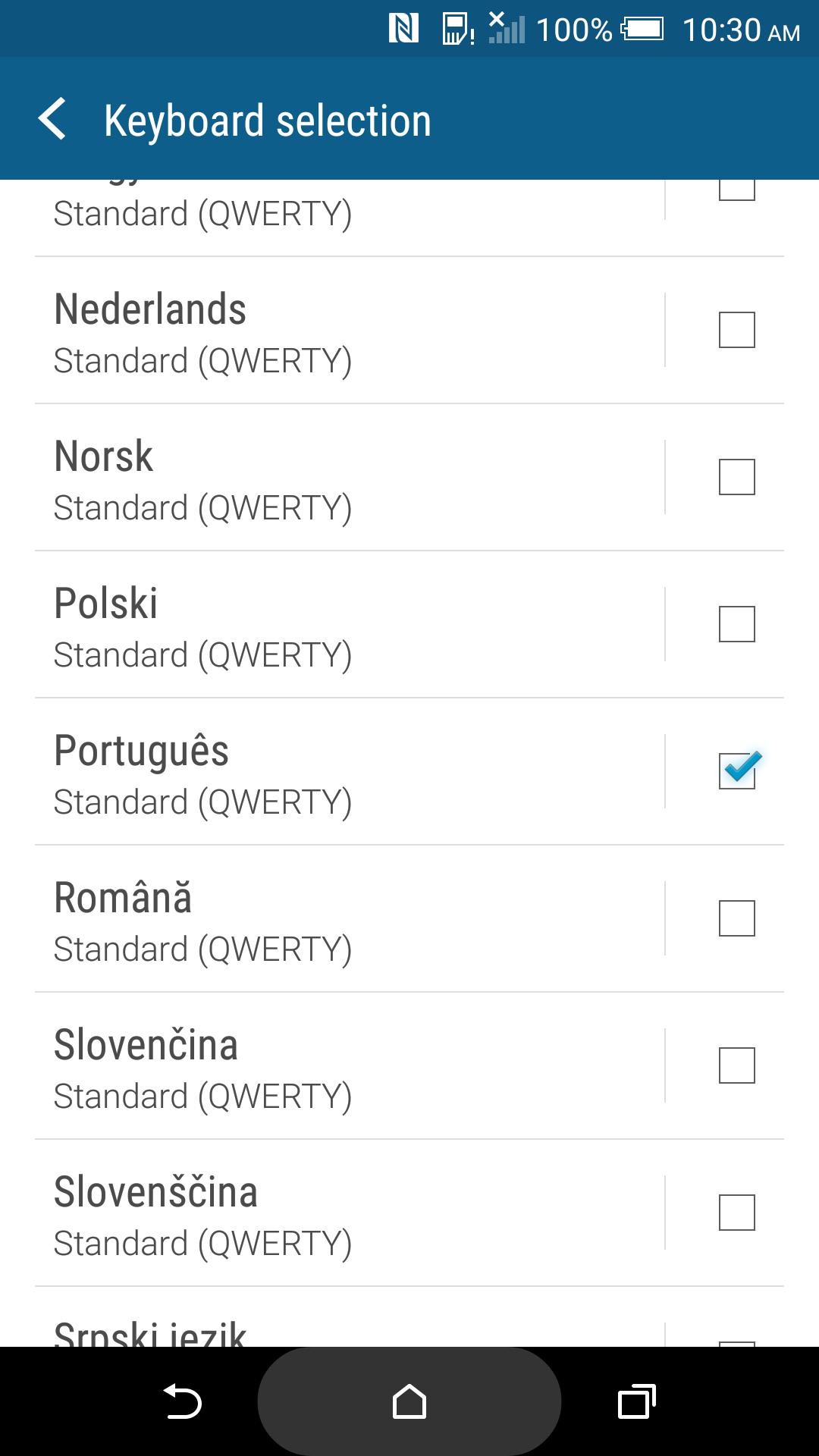 HTC Sense Input-Portuguese