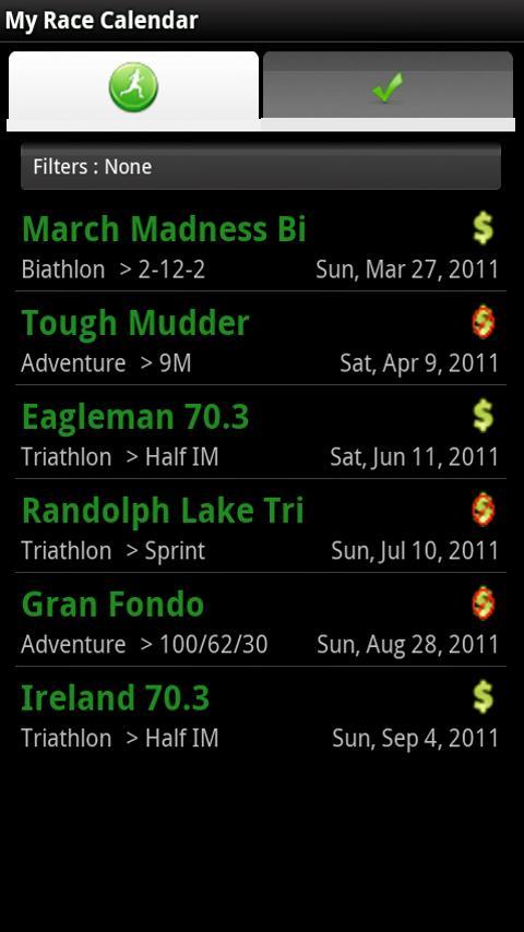 My Race Calendar
