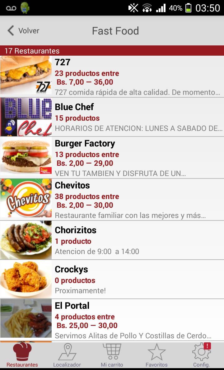 Restaurantes Bolivia