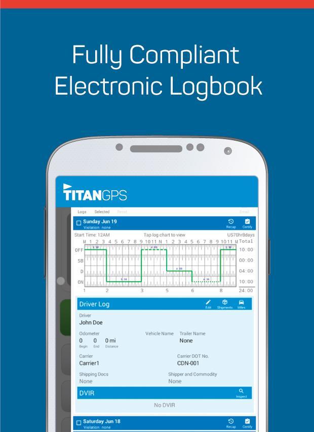 Titan GPS Electronic Logbook