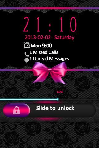 Black Lace Go Locker Theme
