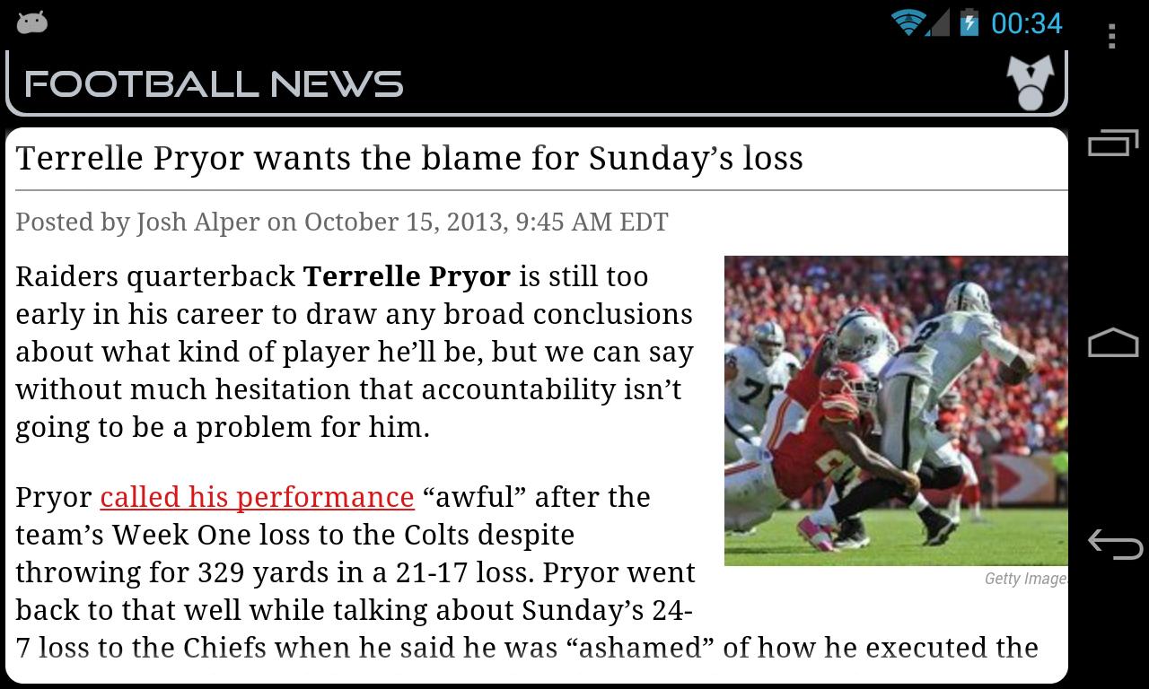 Oakland Football News