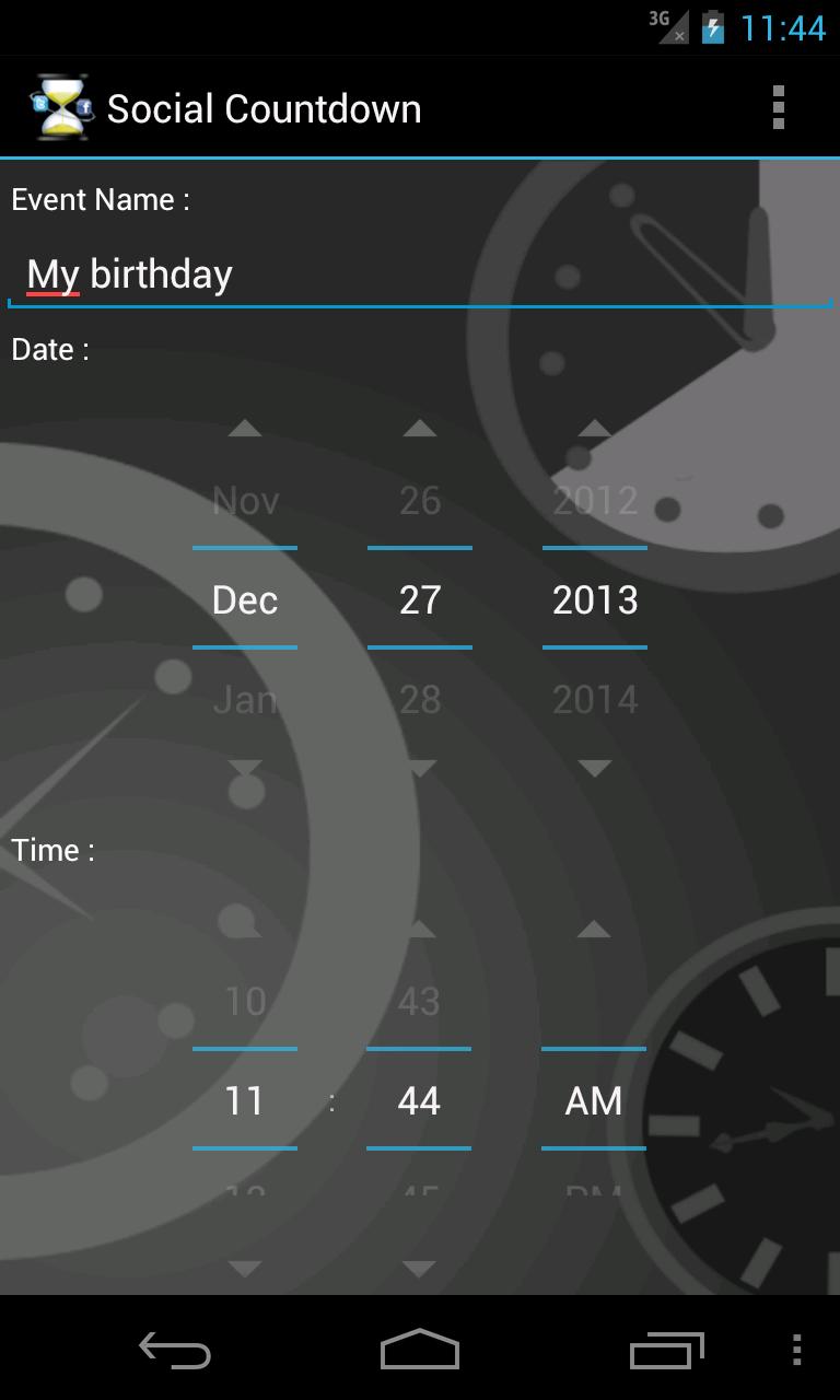 Social Countdown Widget