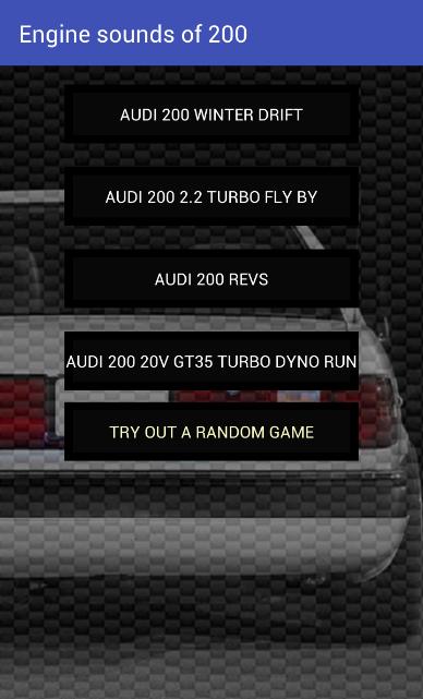 Engine sounds of 200