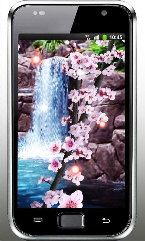 Sakura Waterfall livewallpaper
