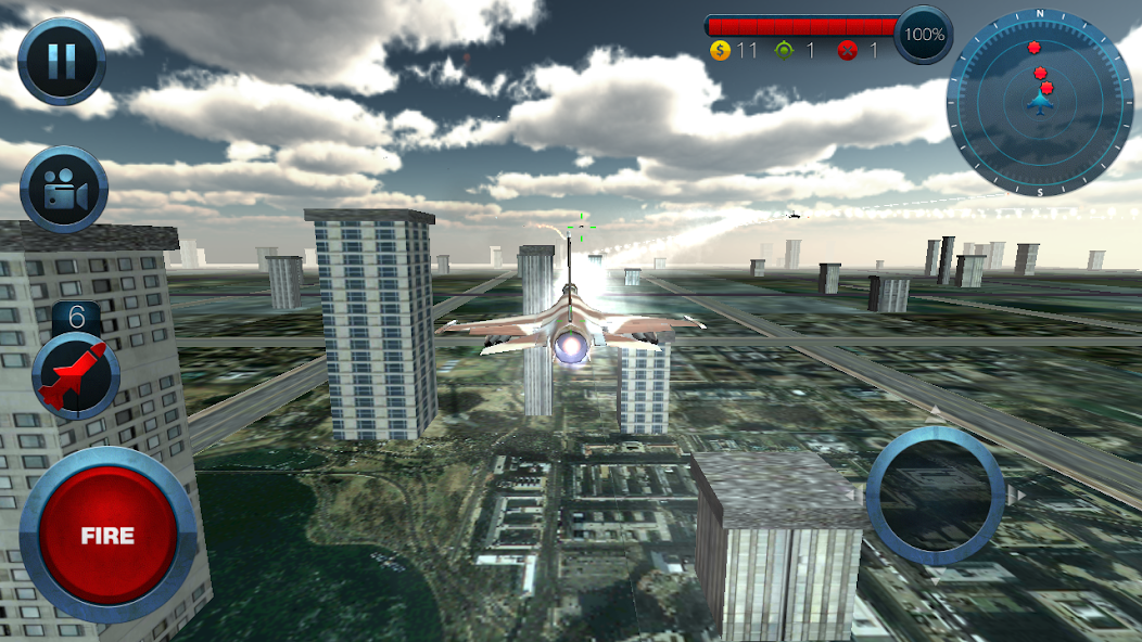 Jet Plane Fighter City 3D