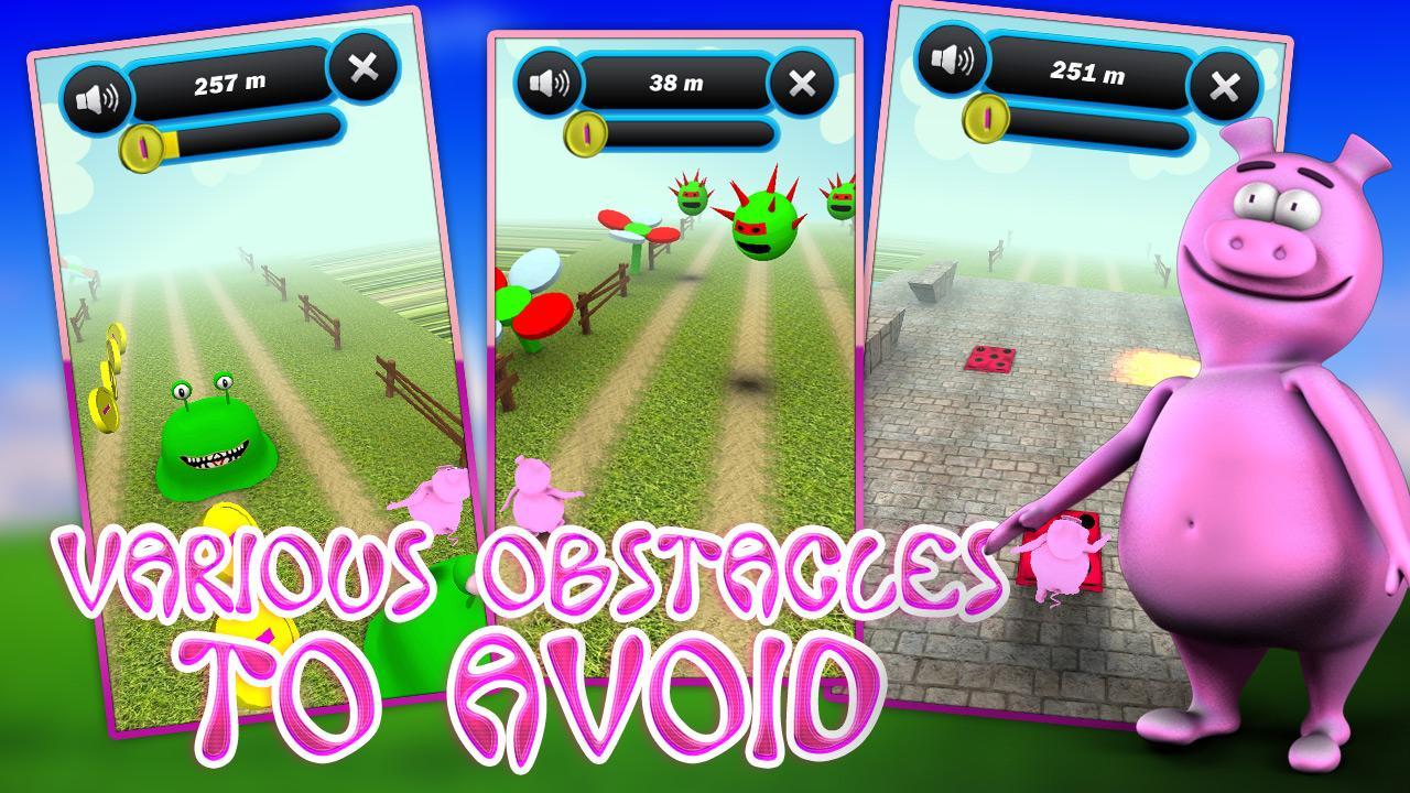 Pink Pig Rush 3D