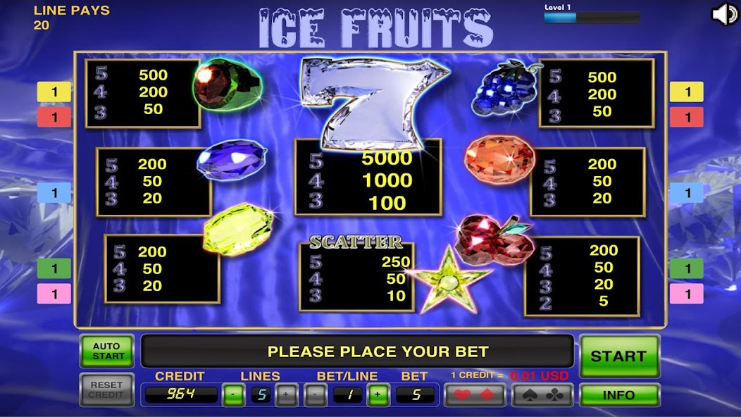 Ice Fruits Slot Machine