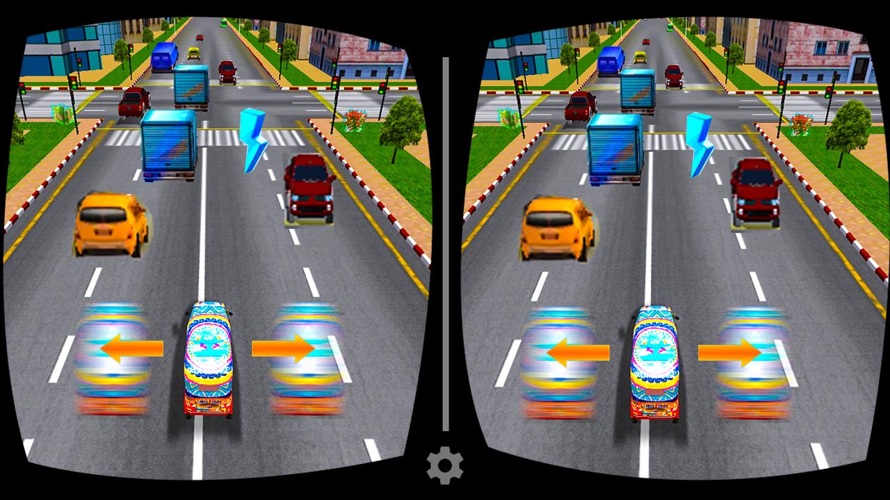 VR Highway TukTuk Traffic Racer : VR Rickshaw Game